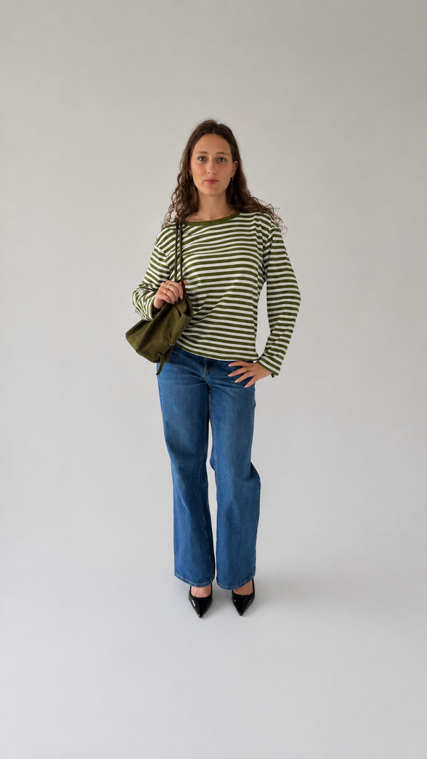Le top Mathilde — gestreepte marinière longsleeve